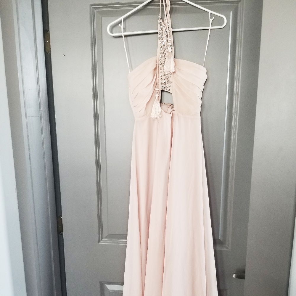 H&M Maxi Dress Blush 4 34 XS